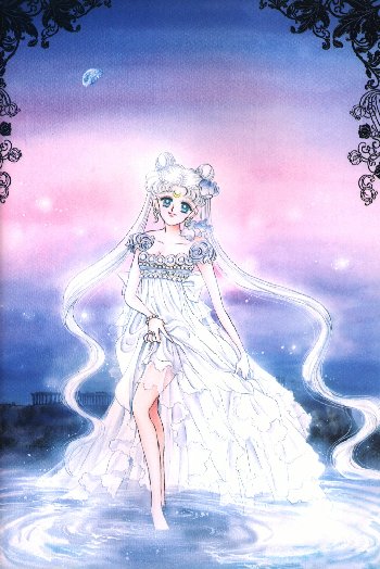 Princess Usagi wading in a pond...